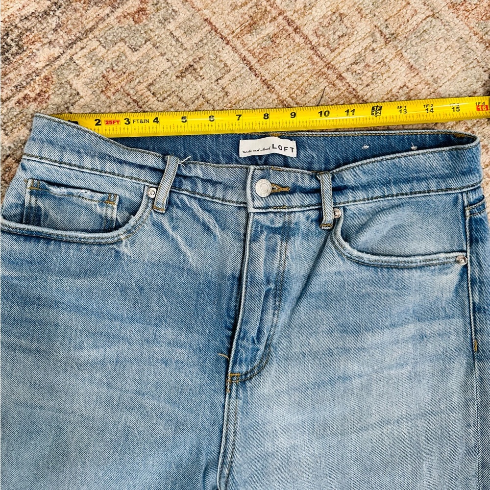 Ann Taylor unaltered The Wide Leg jean size 28/6 light blue - Picture 6 of 8